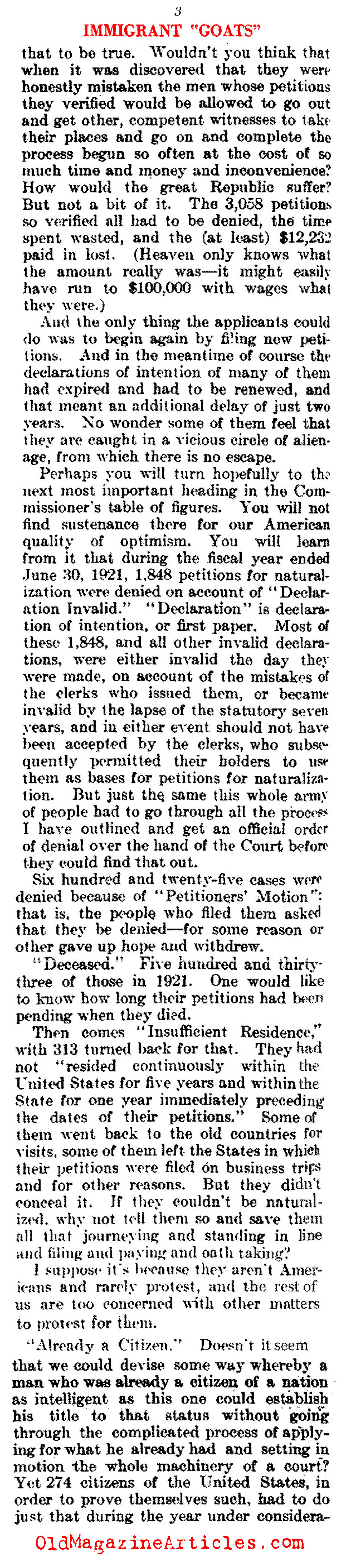 Citizenship Denied  (Literary Digest, 1922)